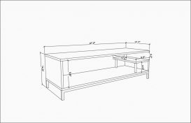 Suport TV Reilly 120x45x38 alb Stejar