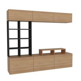 Sasa Set mobila living Teak Negru