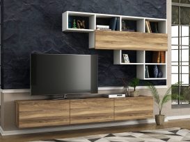 Damla Set mobila living, Nuc alb