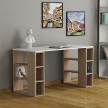 Birou Colmar Teak alb