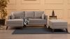 Bella Corner Sofa Left 2 - Crem Coltar 205x140x85 Crem