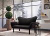 Chatto - negru 2 Canapea personala 140x65x70 Neagra