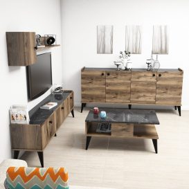 Lidya2 Set mobilier living Nuc Bila de sticla