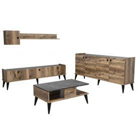 Lidya2 Set mobilier living Nuc Bila de sticla