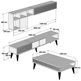 Milan Set mobila living Nuc