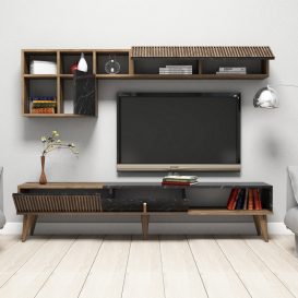 Milan Set mobila living Nuc Negru