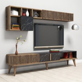 Milan Set mobila living Nuc Negru