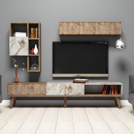 Milan Set mobila living Nuc alb