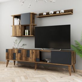 Madrid Set mobilier living Nuc antracit