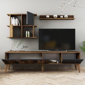 Madrid Set mobilier living Nuc antracit