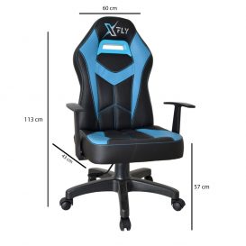 XFlyMacheteBlue Scaun Gamer albastru Negru