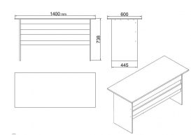 VO9 Set mobilier de birou Stejar Negru