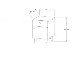 Noptiera Pila 40x44x60 Nuc