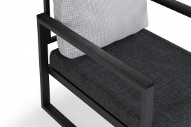 MTLKNP001 Set mobilier de grădină Antracit Negru