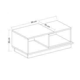 Amsterdam Set de mobilier de zi, Nuc antracit