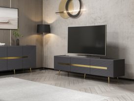 Jose Set mobilier living Antracit Aur