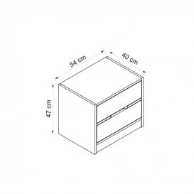 Elina8170 Noptiera Nuc Antracit