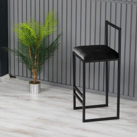 Scaun de bar Nordic negru