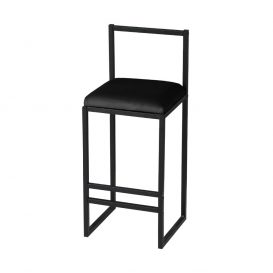 Scaun de bar Nordic negru