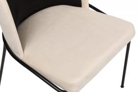 Dore145V2 Scaun de sufragerie negru Cream