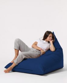 Puf Pyramid Big Bed - Scaun Bean Bag albastru Inchis 145x90x35 albastru Inchis