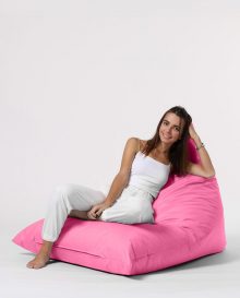 Pouf Pyramid Big Bed - Scaun Bean Bag Roz 145x90x35 Roz