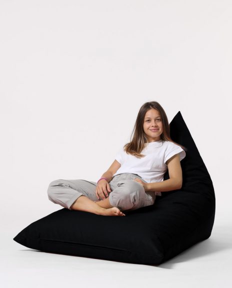 Pouf Pyramid Big Bed - Fotoliu Beanbag Negru 145x90x35 Negru