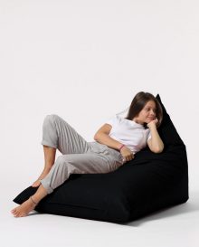 Pouf Pyramid Big Bed - Fotoliu Beanbag Negru 145x90x35 Negru