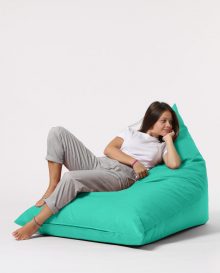 Pouf Pyramid Big Bed - Turcoaz Scaun Beanbag 145x90x35 Turcoaz