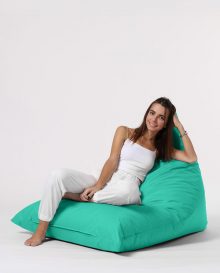 Pouf Pyramid Big Bed - Turcoaz Scaun Beanbag 145x90x35 Turcoaz