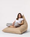 Puf Pyramid Big Bed - Scaun Mink Bean Bag 145x90x35 Mink