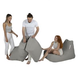 Siesta Sofa Bed Pouf - Scaun Fume Bean Bag 55x40 Fum