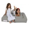 Puf Dublu Scaun Copii - Scaun Fume Bean Bag 100x50 Fum