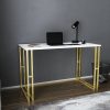 Kane Desk Gold alb