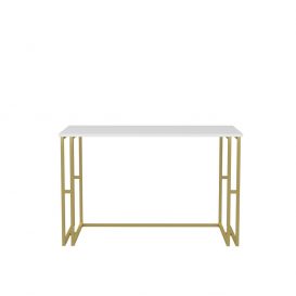 Kane Desk Gold alb