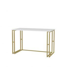 Kane Desk Gold alb