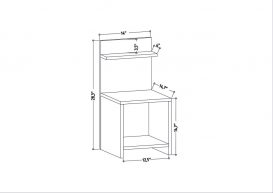 Noptiera Ullman 36x37x72 alb