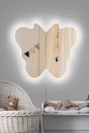 Oglinda Butterfly Silver cu iluminare LED 57x50 alb