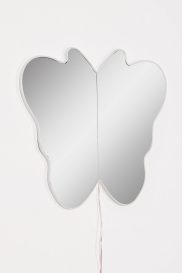 Oglinda Butterfly Silver cu iluminare LED 57x50 alb