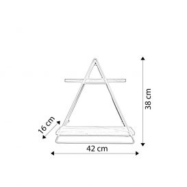 Wolfsburg L2052 Raft de perete 42x16x38 Stejar auriu