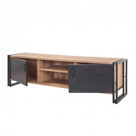 Cosmo24 Set de mobilier pentru camera de zi, Atlantic Pine negru