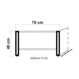 Cosmo24 Set de mobilier pentru camera de zi, Atlantic Pine negru