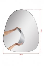 Oglinda Quippy cu iluminare LED 50x60 Roz