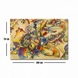 70100FAMOUSART-031 Pictură decorativă pânză 100x70 Multicolor