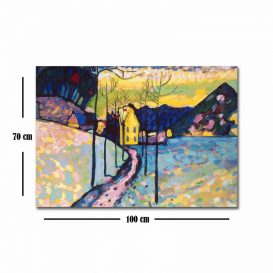 70100FAMOUSART-035 Pictură decorativă pânză 100x70 Multicolor