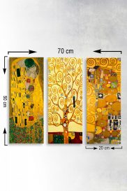 MDF0067 Pictură decorativă MDF (3 bucăți) 70x50 Multicolor