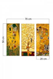 MDF0067 Pictură decorativă MDF (3 bucăți) 70x50 Multicolor