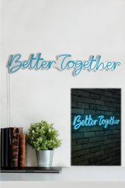 Better Together - albastru Iluminare decorativă LED din plastic 84x2x16 albastru