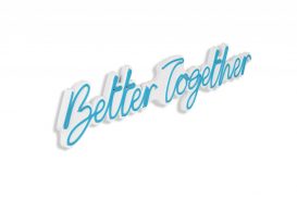 Better Together - albastru Iluminare decorativă LED din plastic 84x2x16 albastru