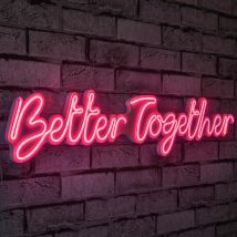   Better Together - Roz Iluminat decorativ din plastic LED 84x2x16 Roz